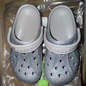 Crocs silver glitter. Size 12. NIB